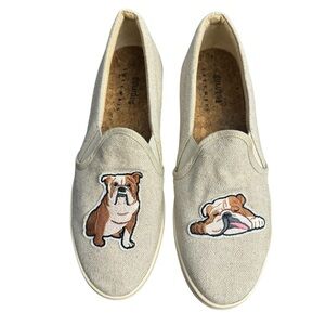 Soludos X Lucy Mail Bull Dog Slip On Sneakers Size 10
